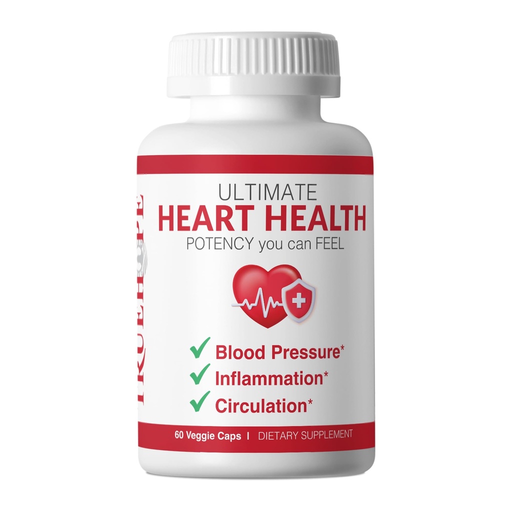 Truehope 27-in-1 Heart Health Supplement | Supports Blood Pressure, Circulation & Cardiovascular Health | Hawthorn, Motherwort, Inositol | + Advanced Chelation | Herbal Formula