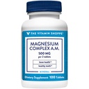 The Vitamin Shoppe Magnesium 500MG - Muscle Relaxation, Bone Health & Energy Production Support, Daily Mineral (100 Tablets)