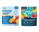 Venture Pal Electrolytes Powder Hydration Packets, Focus & Energy Support Drink Mix + Electrolytes Powder Packets - Liquid Daily IV Hydration Packets