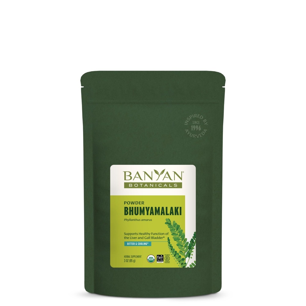 Banyan Botanicals Bhumyamalaki Powder – Organic Bhumyamalaki (Phyllanthus spp.) Herb Powder – Bitter & Cooling – Natural Ayurvedic Liver Detox* – 3 oz – Non-GMO Sustainably Sourced Vegan