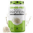 Nutrology Grass-Fed Whey Protein Powder, Cold-Processed Grass Fed Whey & Amino Acid Powder for Enhanced Lean Muscle Recovery & Performance, 28 Servings, Shake, Blend, or Bake, Vanilla Ice Cream Flavor