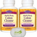 Nature's Secret Multi-Herb Colon Cleanse Detoxify, Cleanse & Renew, Support Colon Health and Regularity, 2 Pack of 275 Tablets, with a Pill Case