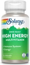 SOLARAY Einmal täglich High Energy Multivitamin, Iron Free, Immunsystem und Energie Unterstützung, Ganze Nahrung und Kräuterbasis Zutaten, Mens und Frauen Multi Vitamin (30 Servierungen, 30 VegCaps)
