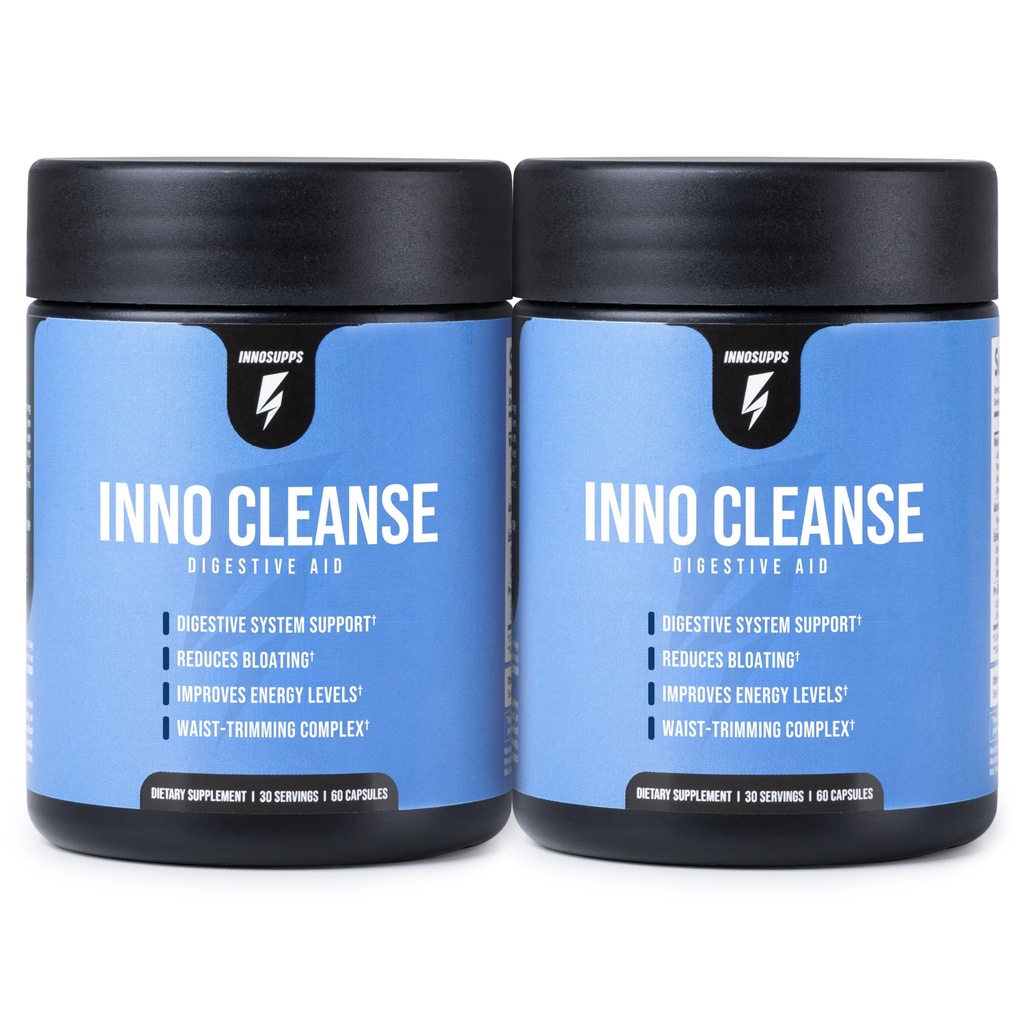 InnoSupps Inno Cleanse 14 Day Colon & Detox Flush, Waist Trimming Complex, Gut Cleanse, Digestive System Support, Stool Softener & Reduced Bloating & Occasional Constipation Relief