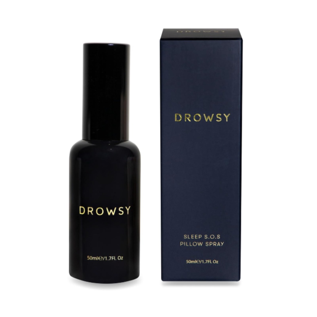 DROWSY SOS Sleep Pillow Spray - Instantly Elevate Your Sleep Experience, Long Lasting & Effective Formula, 6 Month Supply - Natural Vegan Ingredients, 50ml / 1.7 Fl. Oz