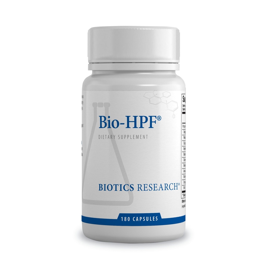 BIOTICS RESEARCH Bio-HPF– Gastric Support. DGL, Licorice, Slippery Elm, Berberine, Gut Health, Healthy Digestion, Fosters Microbial Balance, Soothing, Supports Gastric Mucosa 180 Capsules