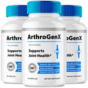 ArthroGenX Joint Supplement Capsules, Official ArthroGenX Maximum Joint Relief Pills, Maximum Strength, Natural Support Joint Flexibility, Comfort & Movement, Arthro Gen X Reviews (3 Pack)