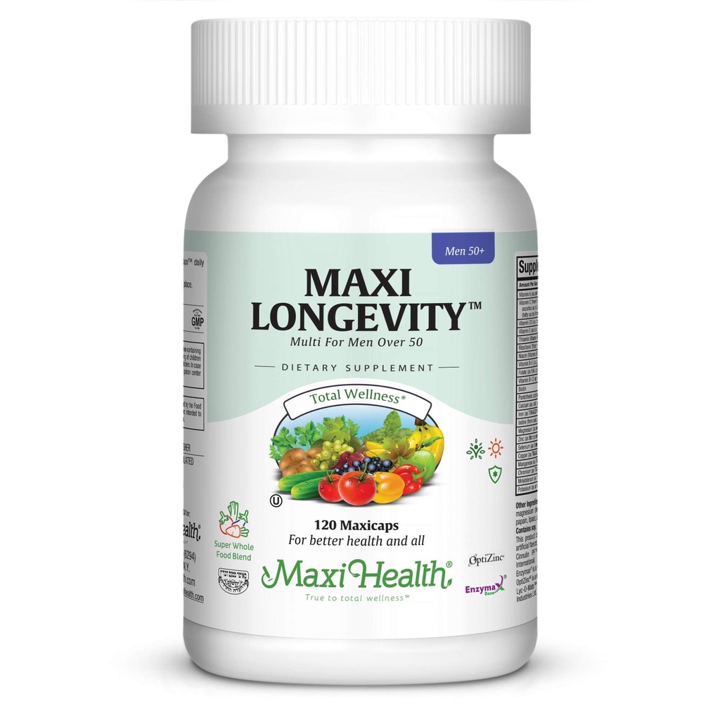 Mens Multivitamin 50 Plus – Täglich Multivitamin für Männer über 50 mit Vitamin B12, A, D, C, Zink, Magnesium & More – Energie, Immun- & Herz-Unterstützung Mens Multi Vitamine - Non-GMO – 120 Kapseln