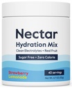Nectar Sugar Free Electrolytes Powder - Organic Fruit No Sugar oder Calories - Hydration Powder for Dehydration Relief and Rehydration - Keto und Paleo (Strawberry Lemonade 40 Servierwanne)