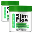 SlimFlow Powder, Official Slim Flow Advanced Formula Powder Supplement - Maximum Strength, All Natural Wellness Energy Support Recovery & Fitness Boosting, Premium SlimFlow Reviews (2 Pack)