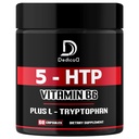 5 HTP Supplement 1010mg - 60 Kapseln - 3in1 Kombiniert mit Vitamin B6, L-Tryptophan - Komfortable Stimmung, Gehirngesundheit, Körpermanagement und Immunsystemunterstützung