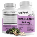 Reset Your Gut & Feel Lighter - ParaCleanse Herbal Supplements for Humans, Formula for Internal Balance, Digestive Comfort & a Clean, Fresh Start with Black Walnut, Wormwood & Olive Leaf (60 Capsules)