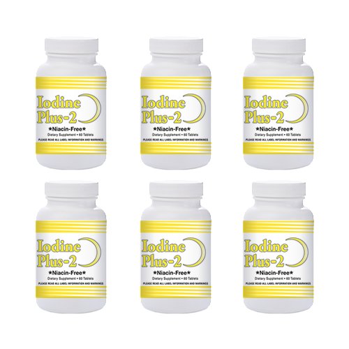 Natural Living Iodine Plus für niedrige Schilddrüse – 6 Flaschen
