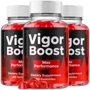 (3 Pack) Vigor Boost Gummies for Men, VigorBoost Male Support Gummys with Natural Ingredients, Advanced Vigor Boost Maximum Strength Premium Vitamin Gummy for Men's Health and Wellness (180 Gummies)