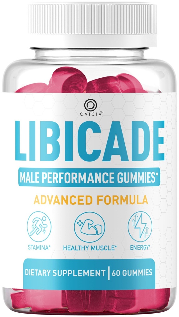Libicade Gummies - Official Libicade Gummys Advanced Premium Formula Support Maximum Strenght, All Natural Ingredients Vitamins for Overall Health & Wellness Reviews, 60 Gummies for 1 Month