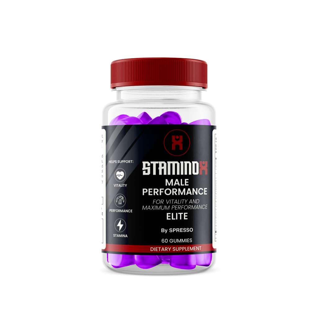 (1 Pack) Staminox Gummies, Official Staminox Supplement with Premium Ingredients for Maximum Strength & Overall Wellness, All Natural Advanced Formula Support Gummys for Reviews (60 Gummies)