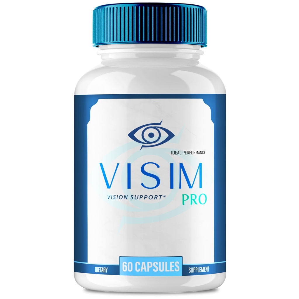 Visim Pro Vision Support, Official Visim Pro Eye Health Supplement Capsules - Extra Strength All Natural VisimPro for Visual Wellness & Crystal Clear Vision, Eye Vitamin Pills Reviews (60 Capsules)