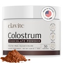 Kolostrum-Pulver (Chocolate) Gras Fed Kolostrum-Ergänzung für Gutgesundheit, Immununterstützung Gesundes Haar, Haut und Nägel - 30 Servierungen