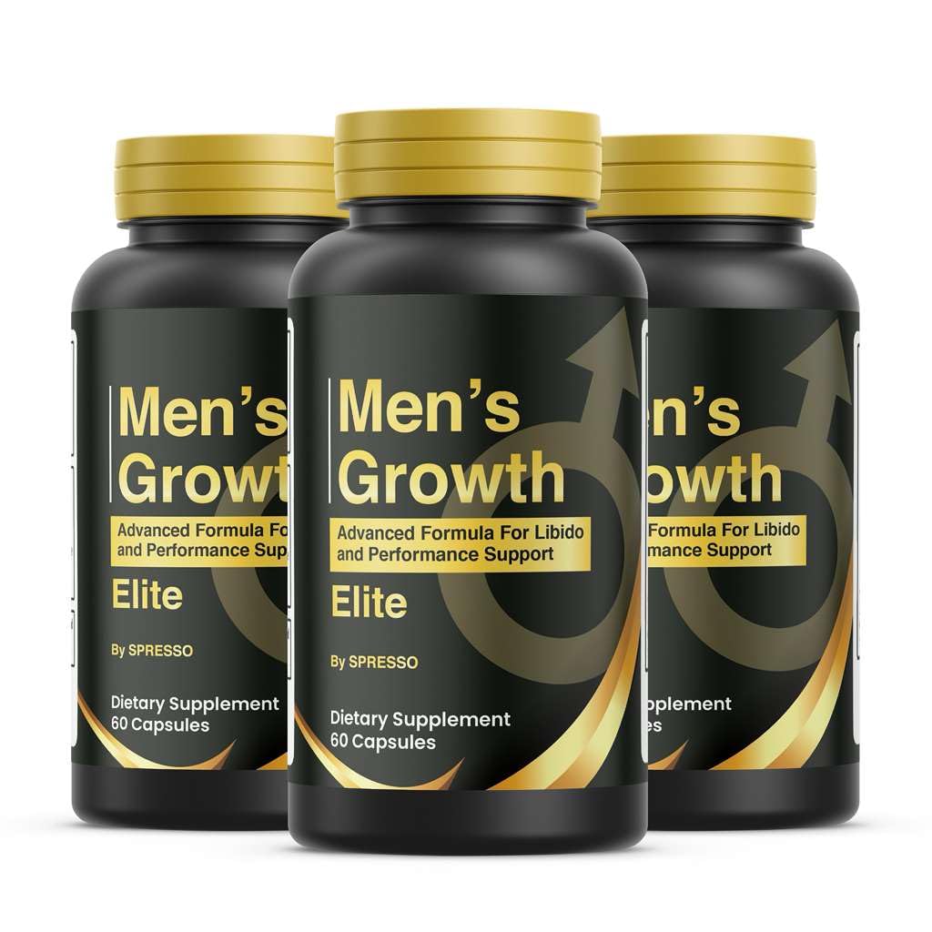 (3 Pack) Mens Growth Capsules, Official MensGrowth Supplement with Premium Ingredients for Maximum Strength & Overall Wellness, All Natural Advanced Formula Support Pills for Reviews (180 Capsules)