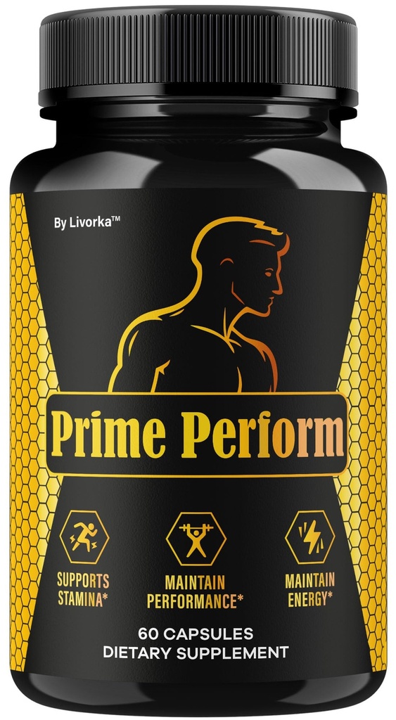 Prime Perform Capsules - Official PrimePerform Pills for Men Supplement Support - Maximum Strength, Premium Natural Advanced Formula Pastillas for Health & Wellness, 60 Capsules for 1 Month