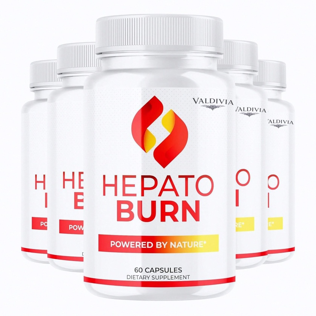 Dietary Supplement (5 Pack) Hepato Burn Capsules - HepatoBurn Pills Supplement Support, Hepatoburn Advanced Formula - All Natural Vitamin Energy and Wellness, Hepato Burn Premium Formula, 300