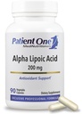 Patient One Alpha Lipoic Acid (ALA) 200 mg | Antioxidans Supplement zur Unterstützung von Nerve und Lebergesundheit* | 90 Kapseln