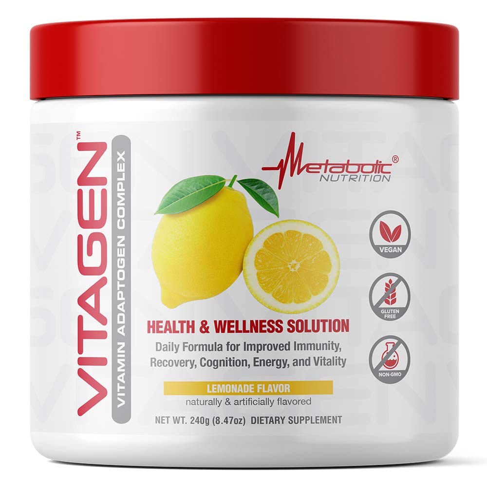 Metabolic Nutrition Vitagen, Vitamin Adaptogen Complex, 240 g, Health & Wellness Solution (Lemonade)