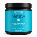 WellPath Renew Multi Collagen Protein Pulver für Frauen | Haar, Nägel, Haut | Hydrolysed Grass-Fed Bovine, Marine, & Huhn Quellen Collagen Peptides | Arten I, II, III, V, X | 11 oz | 40 Servierungen