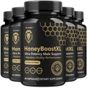 (5 Pack) Honey Boost XL Capsules - Official HoneyBoost XL Advanced Premium Supplement for Men Support - Maximum Strength, Natural HoneyBoostXL for Overall Health & Wellness, 300 Capsules for 5 Months