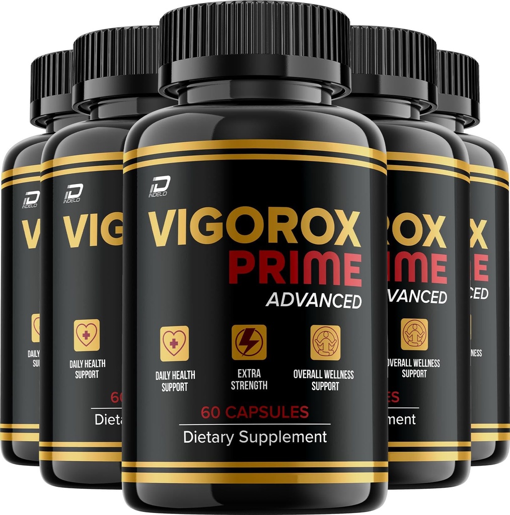 (5 Pack) Vigorox Prime Advanced Capsule – Natural Ingredients Advanced Supplements for Health Support (300 Capsules)