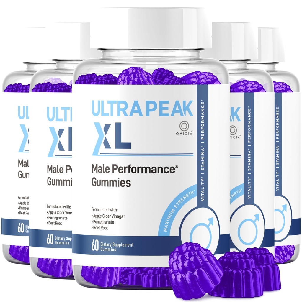 (5 Pack) Ultra Peak XL Gummies - Ultra Peak XL Advanced Formula Gummys Support Maximum Strength, Daily Premium All Natural Vitamins for Overall Health & Wellness Reviews, 300 Gummies for 5 Months