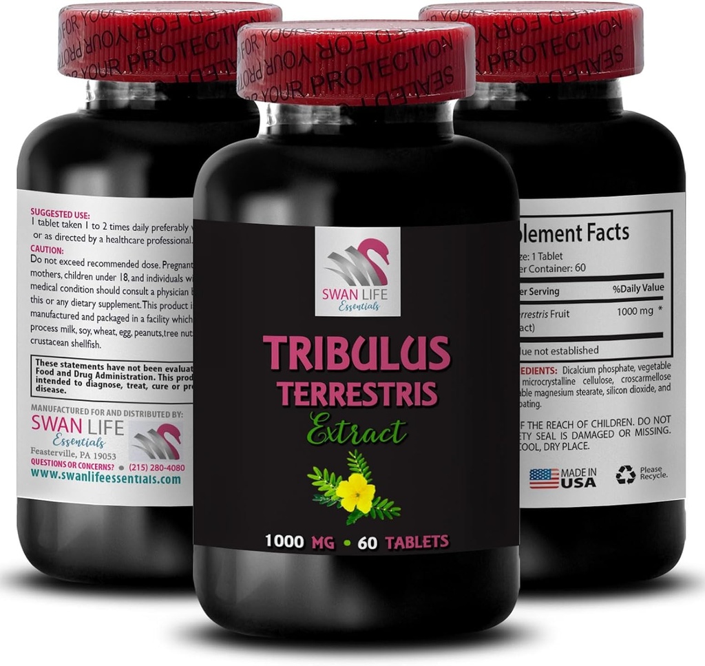 Tribulus Terrestris root - Premium Tribulus - TRIBULUS TERRESTRIS EXTRACT - Pure Tribulus extract, , Tribulus Terrestris capsules, Tribulus powder, Tribulus for energy, Tribulus extract - 1Bottle