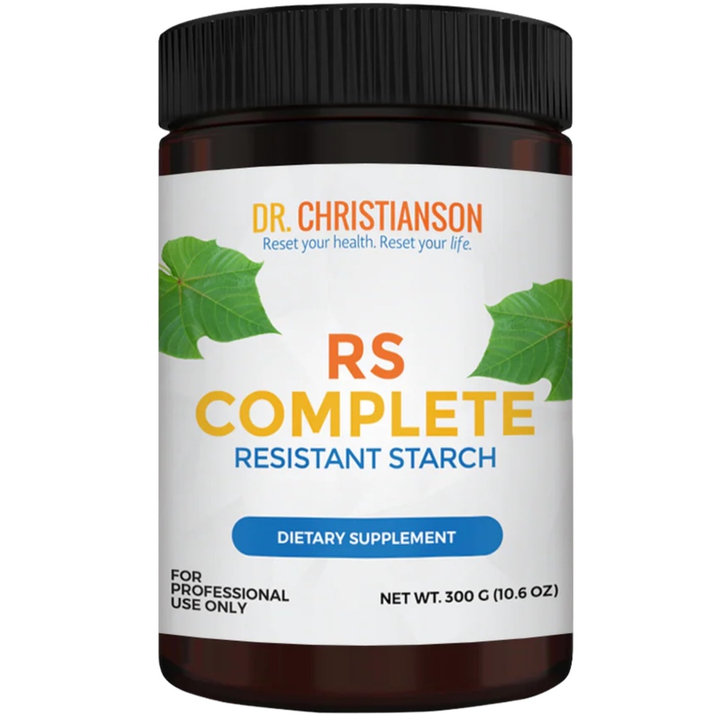 Dr. Christianson RS Complete - Resistant Starch Powder with Organic Green Banana Flour - Non-GMO + Dairy-Free Fiber Powder Supplement - Die Metabolism Reset Diät (30 Portionen / 300g)