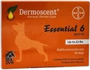 Bayer Dermoscent 6 Spot On Skin Care für kleine Hunde bis zu 22 lb Fischöl Nahrungsergänzungsmittel
