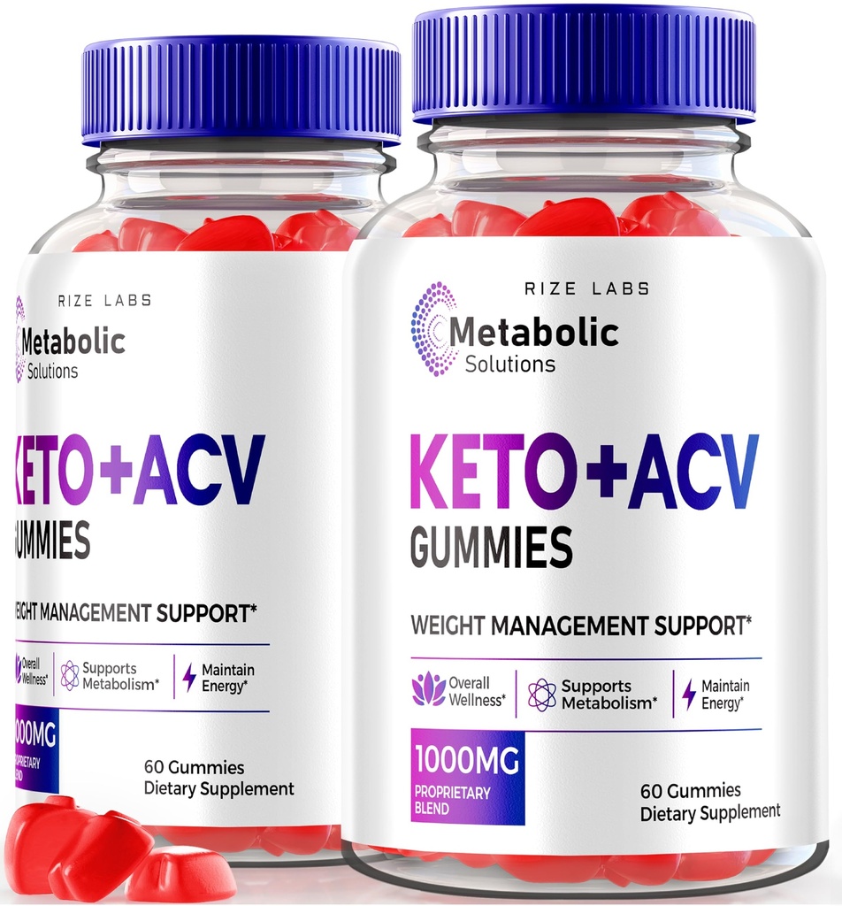 (Pack of 2 Metabolic Solutions Keto + ACV Gummies for Advanced Weight Loss, Formula Supplement, Reviews (120 Gummies)