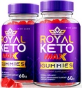 Royal Keto ACV Organic Gunmies, Belly Fat Diet, Support Weight Loss for Men and Women with Apple Cider Vinegar, Provides Extra Strength (120 Gummies) (2 Pack)