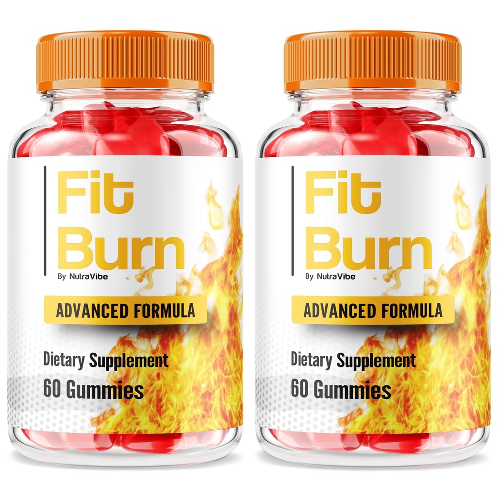 (2 Pack) Fit Burn Gummies – Keto ACV Daily Formula with a Clean, Natural Blend to Support Fitness Goals, Steady Energy & an Active Lifestyle | Great-Tasting, Easy-to-Chew FitBurn Gummy (120 Gummies)