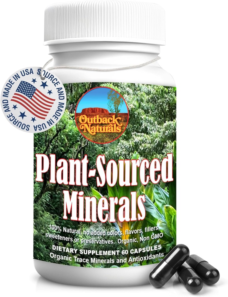 Fulvic Humic Mineral Blend of Trace Minerals, Elektrolyte, Gut Health, Kognitive Funktion, Hydration & Immununterstützung, Pure Vitality Formula for Wellness - 60 Kapseln