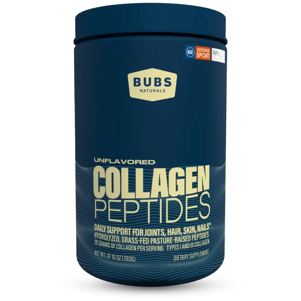 BUBS Naturals Unflavored Collagen Peptides Powder, Best Proteins for Joints & Skin, Weide Raised Grass Fed, Paleo und Keto Friendly, Whole30 genehmigt, Non-GMO Dairy & Gluten Free, 10oz, 14 Servierungen