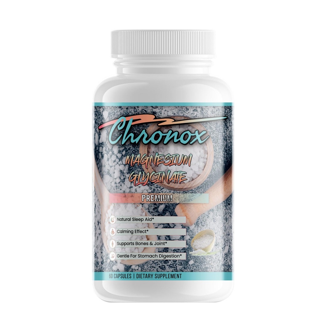 Magnesium Glycinate Capsules - Dietary Supplement with Gentle Formula for Easy Absorption - Magnesium Capsules Support Relaxation, Balance & Bone Health-Choose Magnesium Glycinate Daily - 60 Capsules