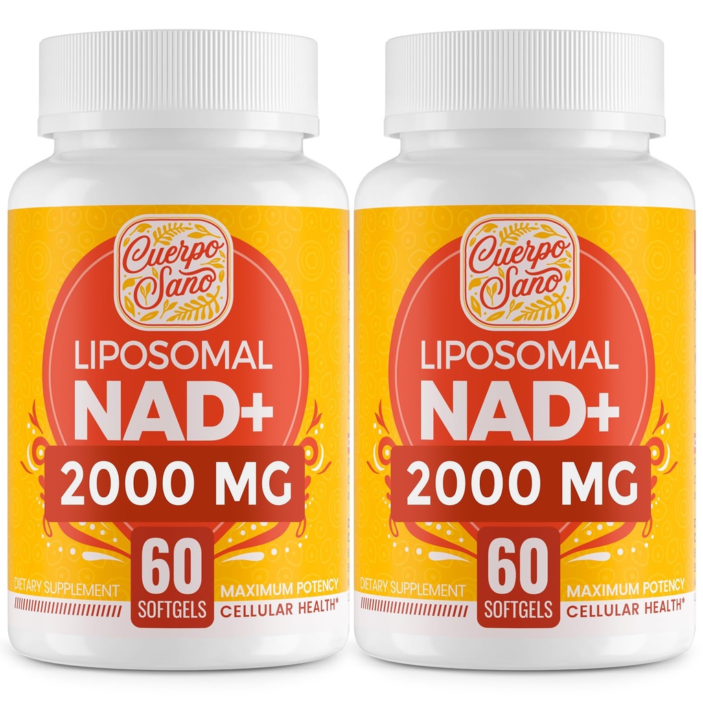 2000 MG NAD Ergänzung, Liposomal NAD+ mit hoher Absorption, Effizient Than Nicotinamid Riboside, Pure & Plus Boosting Supplement, Aging Defense, Metabolism & Cellular, 120 Softgels