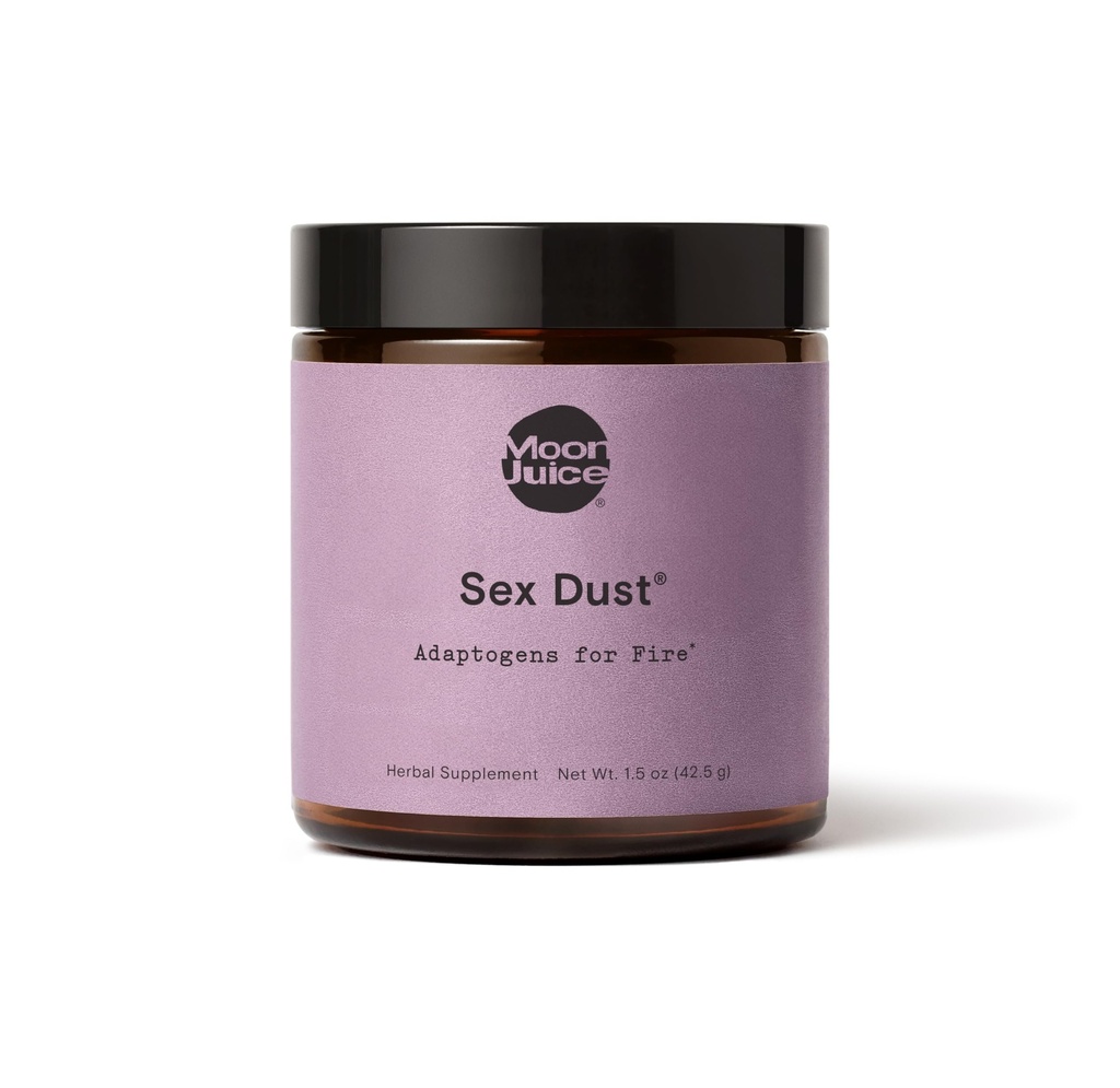 Moon Juice Sex Dust - Adaptogenic Libido Booster for Women - Maca Root Powder, Shatavari & Epimedium (Horny Goat Weed) for Hormone Balance, Mood & Creative Energy - Sugar & Caffeine-Free, 14 Servings