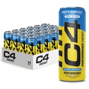 C4 Energy Drink 12oz (Pack of 24) - Frozen Bombsicle - Sugar Free Pre Workout Performance Drink with No Artificial Colors or Dyes