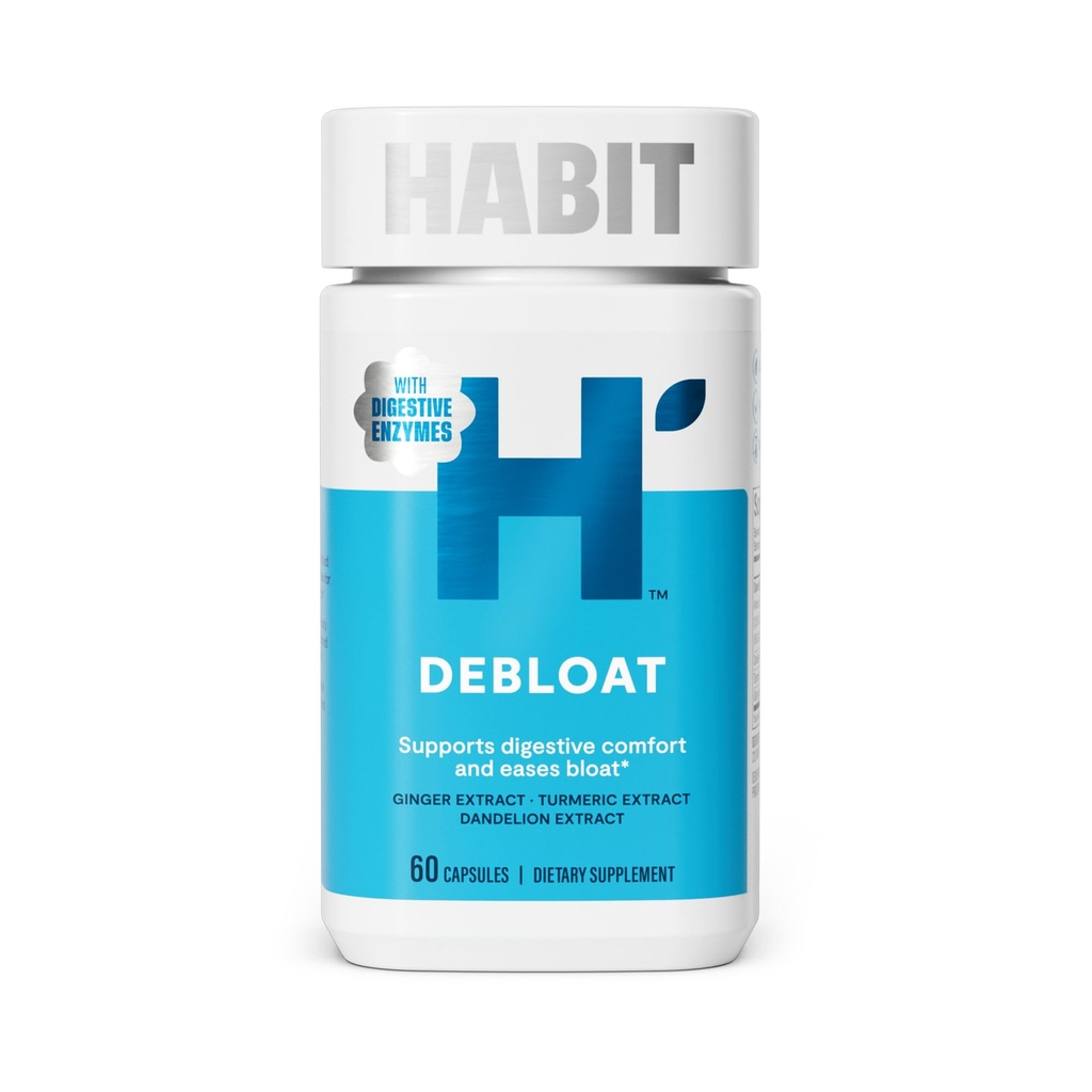 Habit Brain Focus Supplement, Vitamin B6 & B12, Folate, Zinc, Ginseng, Ginkgo, Lion's Mane, 60 Capsules