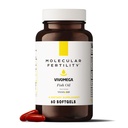 VIVOMEGA Fish Oil with VESIsorb® - Fertility Supplement for Women & Men - Doctor Formulated EPA DHA Omega 3 Fatty Acids, Vitamin D3 K2 for Reproductive Wellness - 60 Softgels