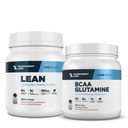 Transparent Labs Lean Pre-Workout Powder (30 Servings, Strawberry Lemonade) & BCAA Glutamine (30 Servings, Tropical Punch)