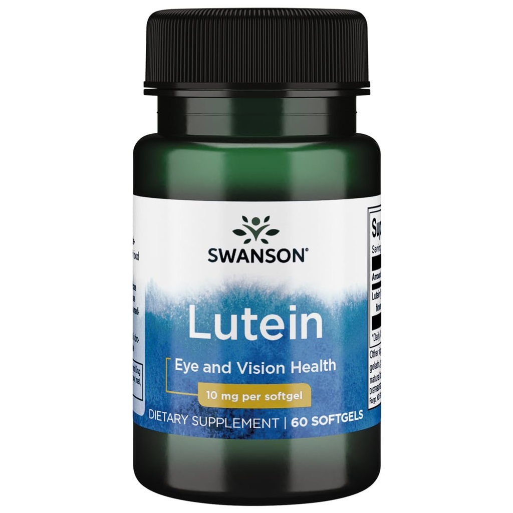 Swanson Lutein 10 Milligramme 60 Sgels