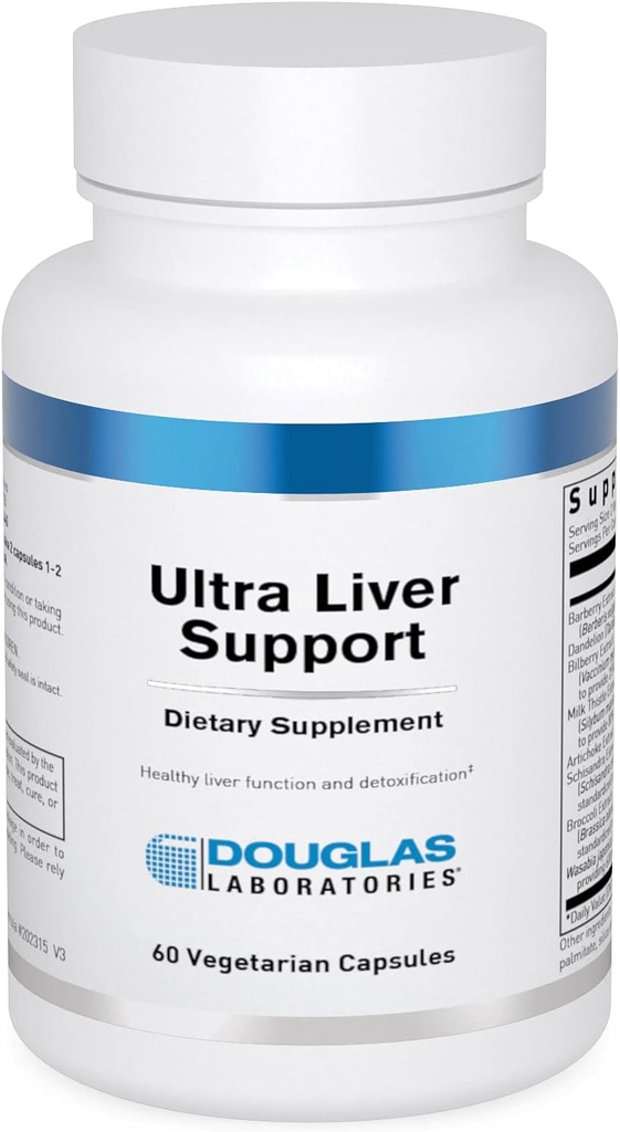 Douglas Laboratories Ultra Liver Support | Unterstützt Leber- und Gastrointestinal Trakt mit Lipotropen Nährstoffen und pflanzlichen Inhaltsstoffen | 60 Kapseln