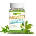 L Theanine Gummies,L-Theanine 400mg with GABA,Magnesium Glycinate Chewable Supplement for Kids & Adults,Stress Relief,Restful and Relaxation Support,Apple Flavor,Vegan Sugar Free 60 Counts