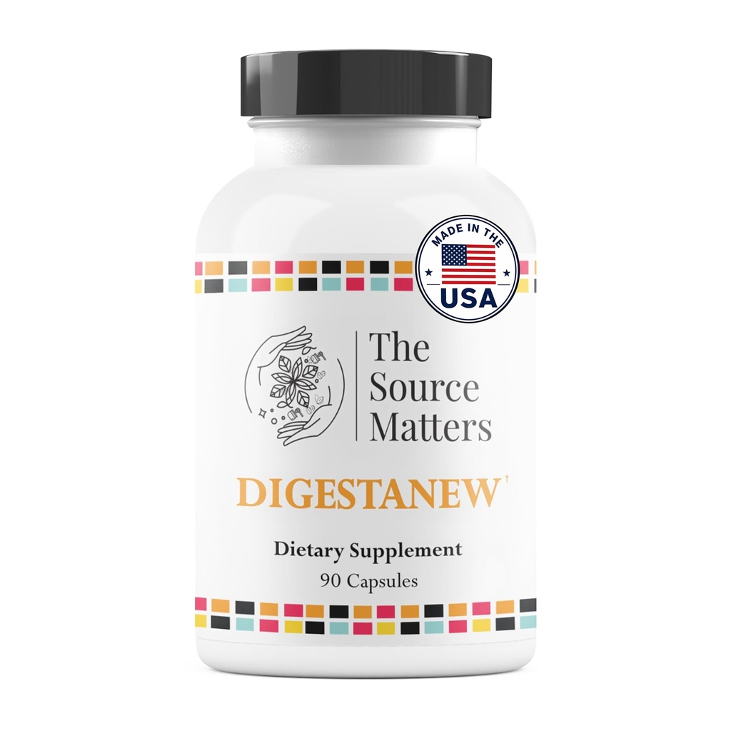 DIGESTANEW Digestive Enzyme Supplement | Broad-Spectrum Enzymes, Gentian Root, Artichoke Extract for Gut Health, Nutrient Absorption & Bloating Relief (60 Count)